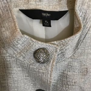 NWT Mossimo Jacket Silver Shine Size XL